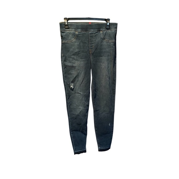 Spanx Distressed Skinny Jeans Medium - Picture 1 of 7